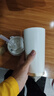 京東京造保溫杯雙飲口咖啡杯【陶瓷內(nèi)膽-316不銹鋼】 500ML白金色 曬單實拍圖