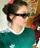 BOLON暴龍眼鏡王鶴棣同款25年新品貓眼太陽(yáng)鏡防曬墨鏡送男女友BL3208 C10 亮黑色-偏光 曬單實(shí)拍圖