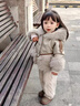 G.DUCKKIDS小黃鴨童裝女童毛毛領(lǐng)外套秋冬款2025新款寶寶冬季上衣小女孩冬裝 卡其【外套】 120 建議身高105-115cm 4-5周歲 曬單實(shí)拍圖