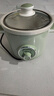 益美（EMEAL）陶瓷電燉鍋大容量電砂鍋電燉煮粥鍋煲湯鍋燉湯鍋熬粥煮粥神器 （適合1-2人）白瓷 1L 曬單實(shí)拍圖