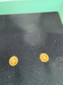 千葉珠寶 合成寶石耳釘 多巴胺七彩泡泡潮流設(shè)計(jì)古法金藝 送女友計(jì)價(jià) 小版黃色/金重約1.75g/支持多退少補(bǔ) 曬單實(shí)拍圖