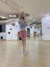 瀾時(shí)尚瑜伽服女套裝緊身衣上衣帶胸墊健身氣質(zhì)專業(yè)跑步運(yùn)動(dòng)短袖女 云煙紫 【可拆卸胸墊】 S 曬單實(shí)拍圖