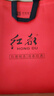 紅都 短袖T恤男翻領中年條紋商務休閑中老年男裝 深紅條紋TH2808-1 180/96XL 曬單實拍圖