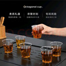 屋田一次性杯子航空杯200ml*50只加厚高透八角杯塑料飲料杯啤酒杯茶杯 曬單實(shí)拍圖