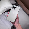 圖璐璐【自帶鏡頭膜】適用蘋果16/15Promax手機殼iPhone14pro全包防摔13PM男超薄磨砂plus新款散熱保護套 【鈦原色】超薄-散熱-防指紋 蘋果16Promax【自帶鏡頭膜】 曬單實拍圖