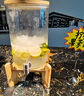 尚管家自助餐飲耐熱玻璃瓶涼水壺帶龍頭檸檬茶壺冷水壺果汁罐可樂飲料桶 3升帶龍頭《15口徑+瓶身高20》 曬單實拍圖
