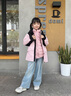 波司登2025秋季新款男女兒童一手長三合一羽絨服保暖外套T250131340 櫻粉色1870 130 /64 約 115-130cm 26kg 曬單實(shí)拍圖