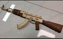 若客（ROKR）AK47玩具槍積木槍手工diy拼裝模型槍皮筋槍七夕情人節禮物男孩 曬單實(shí)拍圖