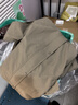 優(yōu)衣庫【加購】女裝休閑連帽短外套/時尚百搭479229 33 卡其色 XL /165/92A 曬單實拍圖