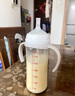 貝親（Pigeon）自然離乳 PPSU重力球吸管雙把手奶瓶 330mL 12月+ AA253 曬單實拍圖