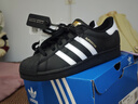 阿迪達(dá)斯 （adidas）SUPERSTAR J貝殼頭減震耐磨低幫兒童板鞋青少年黑色38.5碼EF5398 曬單實(shí)拍圖