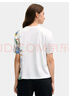 FILA 斐樂官方女子針織短袖衫2025夏新款時尚休閑舒適拼接圓領(lǐng)T恤 云菇白-WT XL 175/92A/XL 曬單實拍圖