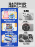 【超級爆款】貓?zhí)幼月纱蚩ㄆ餍D(zhuǎn)筆筒收納盒大容量學(xué)生桌面多功能兒童男孩女孩文具筆桶學(xué)習(xí)用品 靜謐藍 曬單實拍圖