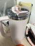 STANLEY巨無霸吸管杯水杯保溫杯大容量不銹鋼杯子車載辦公887ML-晶粉色 曬單實拍圖