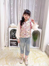 G.DUCKKIDS小黃鴨童裝女童春秋套裝新款兒童衣服女寶寶秋季新中式刺繡牛仔褲 三件套 120 尺碼5~6歲【110-120cm】cm 曬單實(shí)拍圖