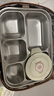 沃德百惠（WORTHBUY）卡皮巴拉保溫飯盒316不銹鋼小學(xué)生初中生上學(xué)專用上班族便當(dāng)餐盒 316款5格+湯碗+餐具+保溫袋 曬單實(shí)拍圖