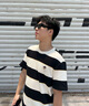 Teenie Weenie Men小熊男裝簡約條紋T恤男夏季休閑圓領短袖情侶T 白色 M 170 曬單實拍圖