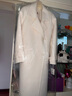 致知 應景樂(lè ) 插肩袖寬松立領(lǐng)羊毛大衣女廓形含腰帶25冬新 雅白 XS 曬單實(shí)拍圖