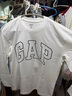 GAP男女裝2025秋季新款LOGO印花寬松純棉圓領(lǐng)長(cháng)袖T恤上衣786288 白色 XL (180/100A)亞洲尺碼 曬單實(shí)拍圖