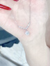 老鳳祥銀項鏈女2025新款吊墜生日七夕情人節(jié)禮物女朋友老婆紀(jì)念日銀首飾 紫藤花開項鏈【品牌禮盒】 曬單實拍圖