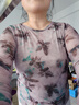 德瑪納【甜心野芝】春秋可愛淑女風(fēng)圓領(lǐng)高清細(xì)膩網(wǎng)眼印花氣質(zhì)女式t恤 曬單實(shí)拍圖