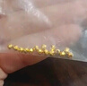 喜上眉梢【喜上眉梢】999足金蹦迪鐳射散珠黃金3D硬金超閃足球珠圣誕禮物 1g 2.5mm蹦迪珠多顆 曬單實(shí)拍圖