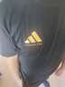 阿迪達(dá)斯 （adidas）t恤男夏季運(yùn)動透氣輕薄寬松棉短袖 黑/金 L  曬單實拍圖