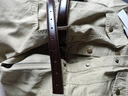 森馬（Semir）連衣裙女方領(lǐng)開(kāi)叉腰帶中長(cháng)裙顯腿長(cháng)時(shí)尚夏鹽系女士工裝裙復古 咖色調00455 M 曬單實(shí)拍圖