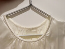 兆君2024春夏桑蠶絲新款時(shí)尚大方高貴氣質(zhì)上衣女純色簡(jiǎn)約真絲背心 白色 L 曬單實(shí)拍圖