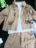 迪士尼（Disney）男童秋裝套裝童裝新款春秋兒童服裝小男孩衣服1歲寶寶秋季三件套5 卡其色 休閑字母三件套 110 建議3-4歲 體重30-35斤 曬單實(shí)拍圖
