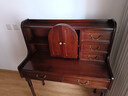 艾薇卡中古風(fēng)美式實(shí)木梳妝臺小戶(hù)型復古法式化妝桌書(shū)桌收納柜一體主臥室 梳妝臺+妝鏡+妝凳 曬單實(shí)拍圖