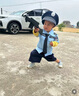 G.DUCKKIDS小黃鴨男童秋季套裝新款兒童警官警察衣服男孩寶寶兩件套演出服 警察套裝夏季 100 尺碼2~3歲【 90-100cm】 曬單實拍圖