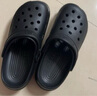 名創(chuàng)優(yōu)品（MINISO）洞洞鞋女男夏季外穿沙灘涼鞋防滑厚底踩屎感包頭涼拖鞋黑色36-37 曬單實(shí)拍圖