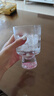 美克杰高顏值玻璃杯飲料果汁杯喝水杯子ins風(fēng)設(shè)計(jì)小眾高腳甜品杯咖啡杯 火山杯大號(hào)粉底 曬單實(shí)拍圖