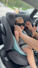 飛利浦艾博ALBA兒童安全座椅嬰兒0-12歲360度旋轉(zhuǎn)isize認(rèn)證3C認(rèn)證幻影黑 曬單實(shí)拍圖