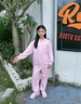 泰蘭尼斯kids女童運動鞋秋季新款輕便透氣兒童鞋子女童軟底跑步鞋 朦朧粉 34 適合腳長21.5cm 曬單實拍圖