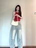 CharisKitty官網(wǎng)腋下包包女包2025年新款小眾餃子包斜挎包生日七夕情人節(jié)禮物 米白色Off-white【送女友走心】 曬單實拍圖