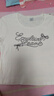 森馬（Semir）短袖T恤女短款字母花邊修身正肩2025夏鏤空提花上衣107425100097 曬單實(shí)拍圖