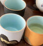 蘇氏陶瓷（SUSHI CERAMICS）手繪釉畫(huà)彩茶杯千里江山六色功夫茶杯節(jié)日伴手禮茶具教師節(jié)禮物 曬單實(shí)拍圖