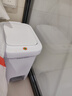 佳幫手腳踏垃圾桶10.4L家用腳踩+手按雙開(kāi)蓋廚房衛(wèi)生間廁所客廳 曬單實(shí)拍圖