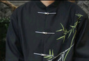威登羊新中式國風(fēng)休閑西服套裝男士春秋季中國風(fēng)刺繡中山裝漢服男裝衣服 黑外套+黑襯衫+西褲【三件 XL 【高質(zhì)量】 曬單實(shí)拍圖
