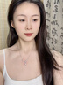 唯一（Winy）一克拉莫桑鉆紫藤花純銀項(xiàng)鏈女2025新款吊墜生日禮物送朋友首飾品 曬單實(shí)拍圖