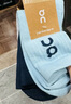 On 昂跑 Logo Sock High 3P 男女款高幫襪三雙組合裝 White 白 M（43 - 46） 曬單實(shí)拍圖