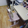 育才兒童學習椅子中小學生寫字椅寫作業(yè)可升降調(diào)節(jié)家用書桌椅靠背座椅 標準款升降40-52cm+腳踏 粉色 曬單實拍圖