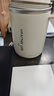 品喻（PINYU）304不銹鋼水杯馬克杯咖啡杯帶蓋家用雙層防燙辦公室喝水杯子米白 曬單實(shí)拍圖
