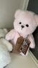 莉娜熊（TeddyTales）小熊玩偶毛絨玩具熊泰迪手作熊安撫娃娃送禮送人女生生日禮物 奶粉色 中號30cm 禮盒裝 曬單實(shí)拍圖