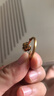 中鑫珠寶足金玫瑰花戒指3D硬金金荊棘玫瑰復(fù)古黑金黃金戒指女 1.73g（17圈號(hào)） 曬單實(shí)拍圖