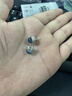 DOLD天然海藍(lán)寶石耳釘 藍(lán)色水晶圓形文藝復(fù)古款百搭耳飾 款式一(一對(duì)) 曬單實(shí)拍圖