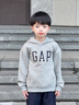 Gap男女童2025秋季新款Logo膠印抓絨套頭連帽衫兒童裝衛(wèi)衣829299 淺灰色 120 cm(6-7歲) 亞洲尺碼 曬單實拍圖