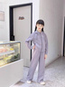 迪士尼女童套裝春秋款2025新款洋氣兒童時髦大童秋裝休閑運動兩件套秋季 紫色套裝 120 曬單實拍圖